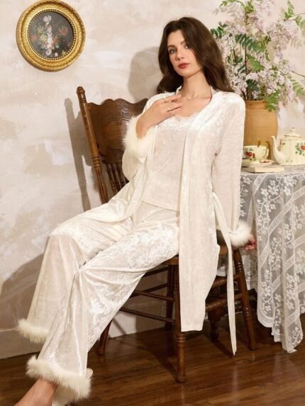 Velvet Pajamas 3Pis