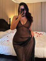 Black Sheer Glitter Shimmer Maxi Lingerie Dress